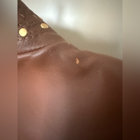 St. John Sport Lamb Leather Studded Jacket L - Picture 6 of 7